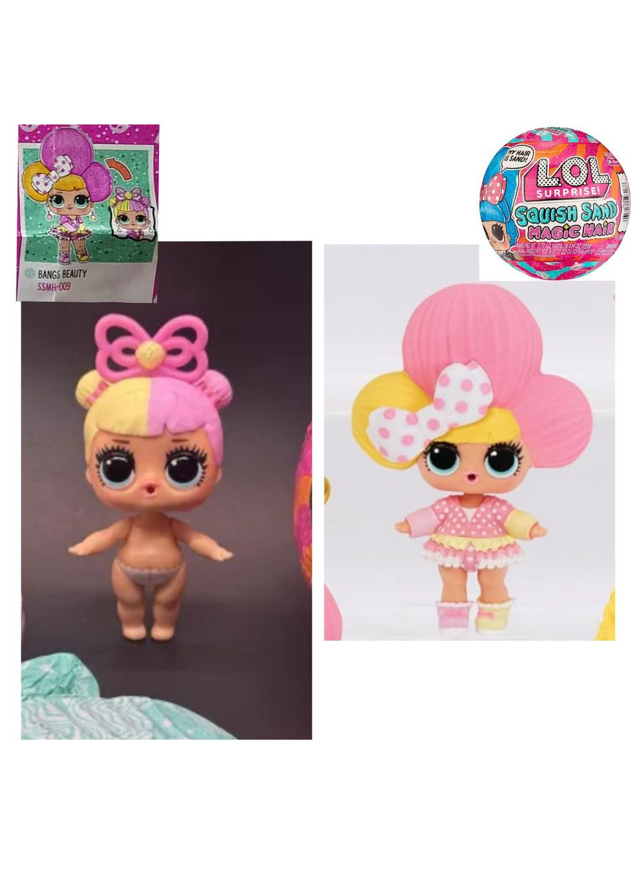 Ігровий набір Lol Surprise! Squish Bangs beauty Sand Magic Hair Tots- with Collectible Doll, Лол сквиш кукла лол L.O.L. Surprise! (323480764)