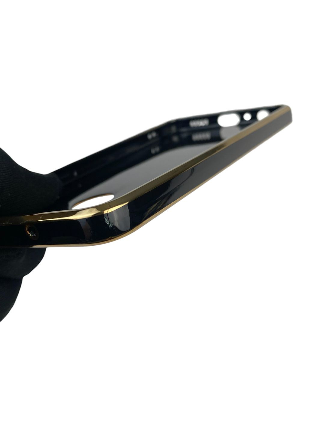 Чехол для Honor 8X JSN-L21 с кольцом MagSafe с золотой окантовкой на хуавей хонор 8х черный gs1 Huawei (366018700)