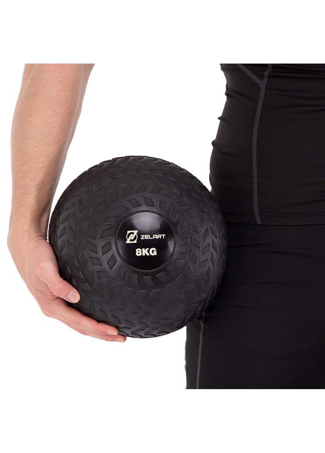 Мяч набивной слэмбол для кроссфита рифленый Slam Ball FI-7474 8 кг FDSO (290109296)