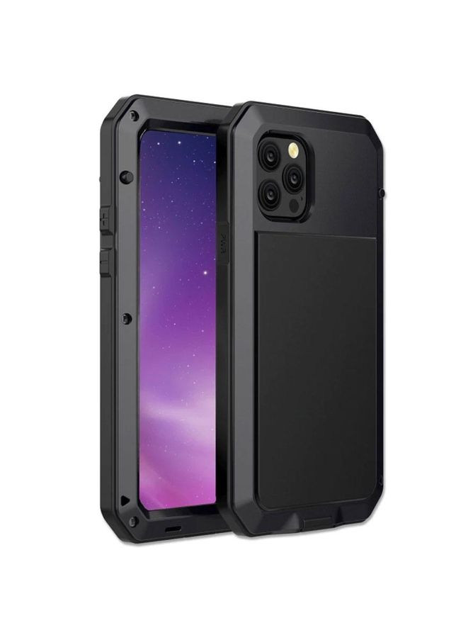 Противоударный чехол Doom Armor для смартфона Apple iPhone 12 / iPhone 12 Pro - Black Primo (333337043)