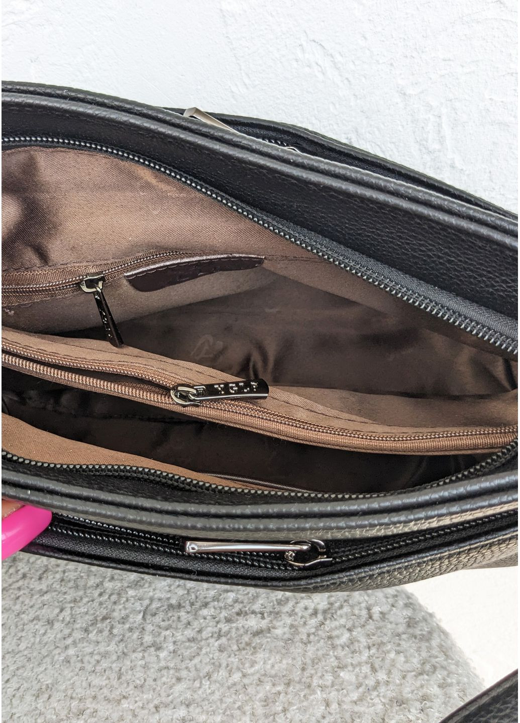 Компактна чорна сумка з екошкіри InFashion Сумка (360751145)