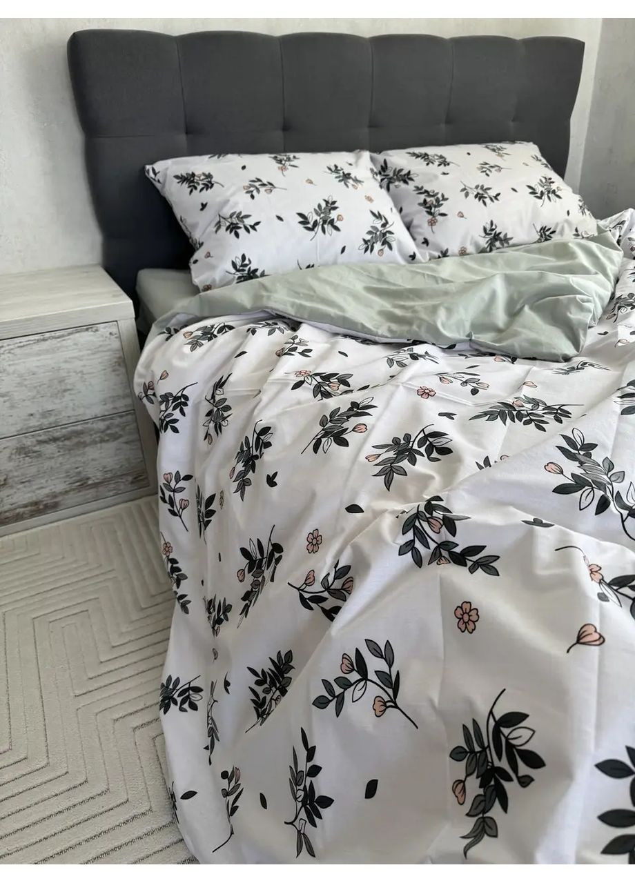 Комплект постільної білизни Бязь Голд "Сабонг зелений" Півтораспальний 150х220 см No Brand (365720681)