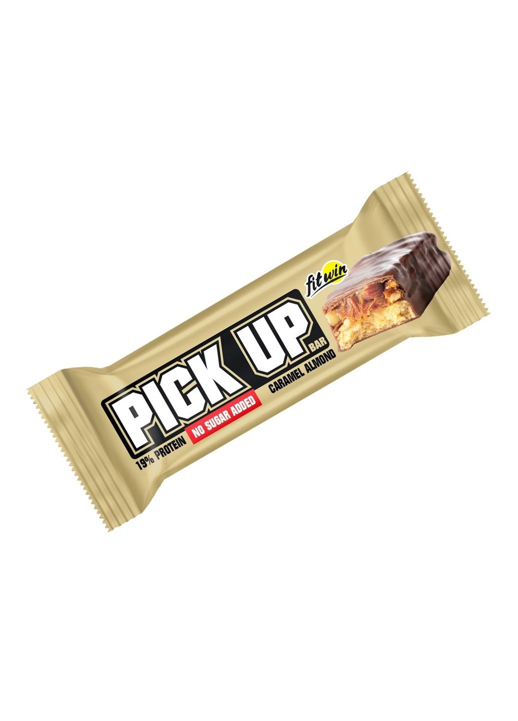 Батончик Pick Up, 24*45 грам - карамель та мигдаль FitWin (315872565)