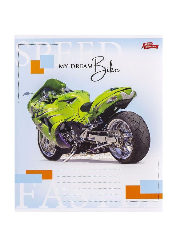 Зошит учнівський А5/12 кл. My dream Bike 3516M Вид 1 Мрії Збуваються (326416385)