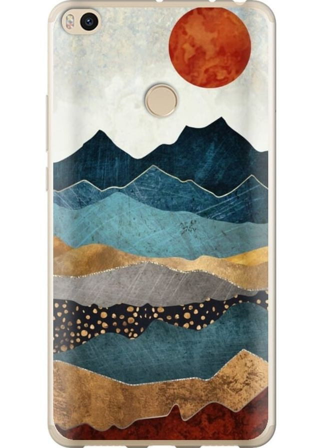 2D пластиковый чехол 'Закат горы' для Endorphone Xiaomi Mi Max 2 (278053946)