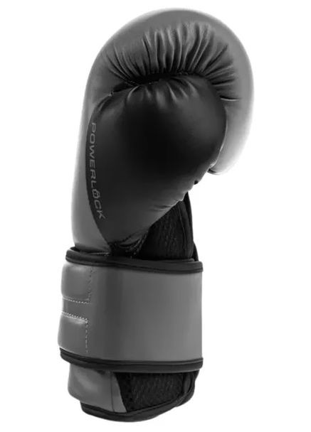Боксерські рукавиці POWERLOCK 2R TRAINING GLOVE сірий, чорний Уні 14 унцій Everlast (317196720)