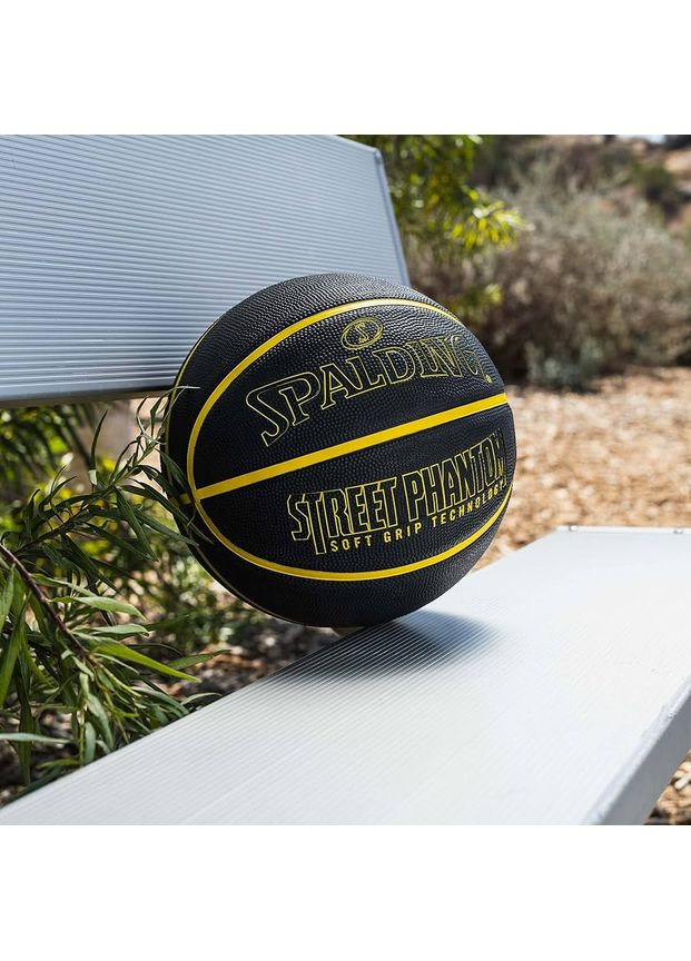 Баскетбольний м'яч Street Phantom Black Yellow (розмір 7) 84386Z Spalding (369141950)