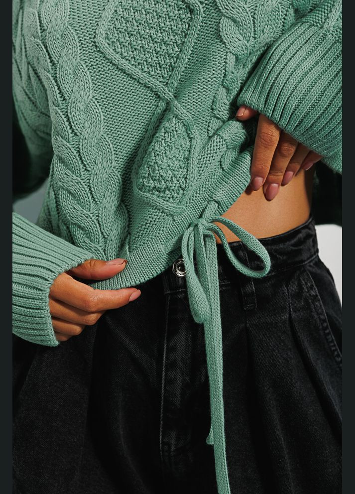 Бирюзовый демисезонный женский джемпер Arjen