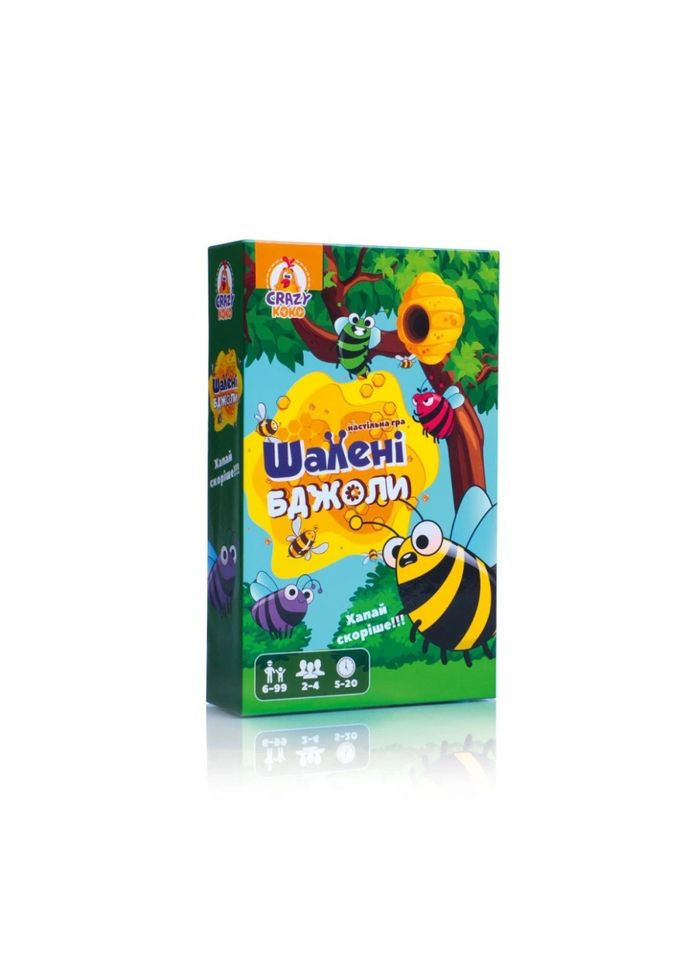 Дитяча настільна гра "Шалені бджоли" VT8077-06, 54 фішки, правила гри Vladi toys (360899644)