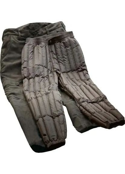 Коричневые демисезонные брюки No Brand