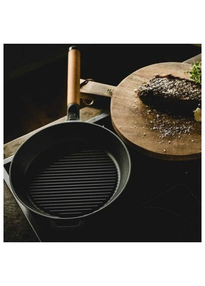 Сковорода (1026570) Fiskars Norden гриль чавунна 26 см (370020417)