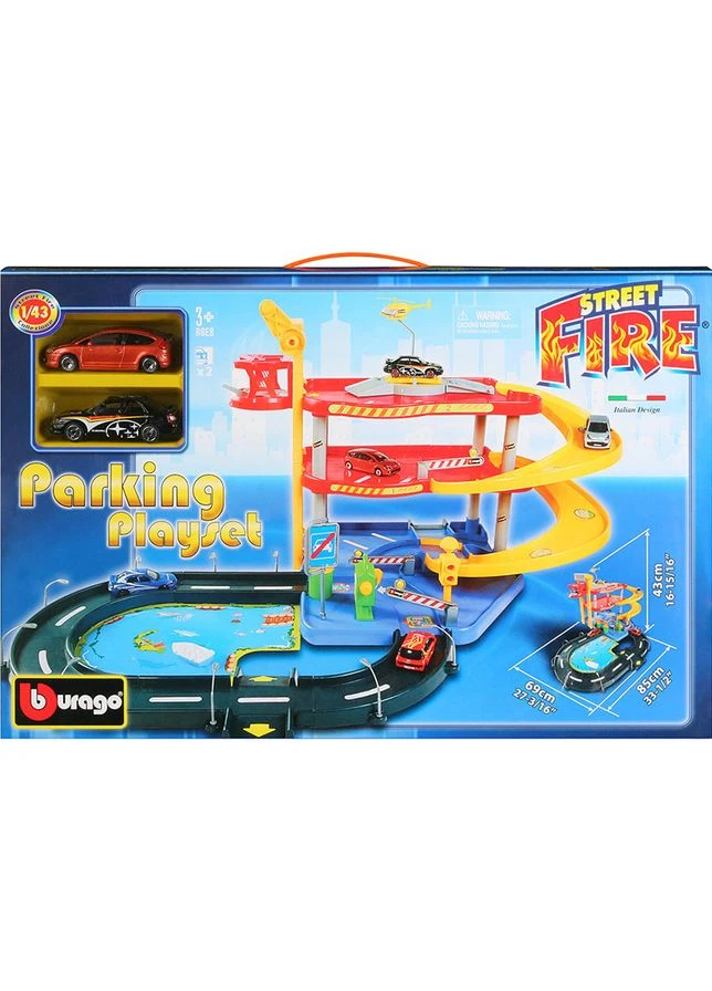 Ігровий набір Гараж (3 рівні, 2 машинки 1:43) (18-30025) Bburago (323131003)