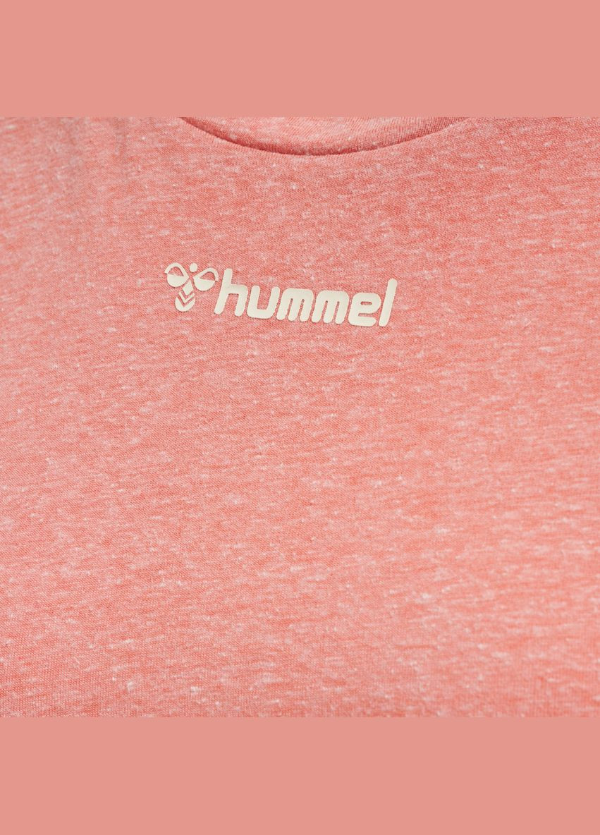 Коралова демісезон футболка з логотипом для жінки 211278 кораловий Hummel