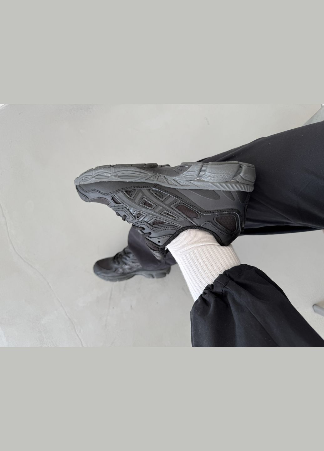 Черные демисезонные кроссовки мужские asics gel-nyc gore-tex black | асикс гель-нюк черные No Brand