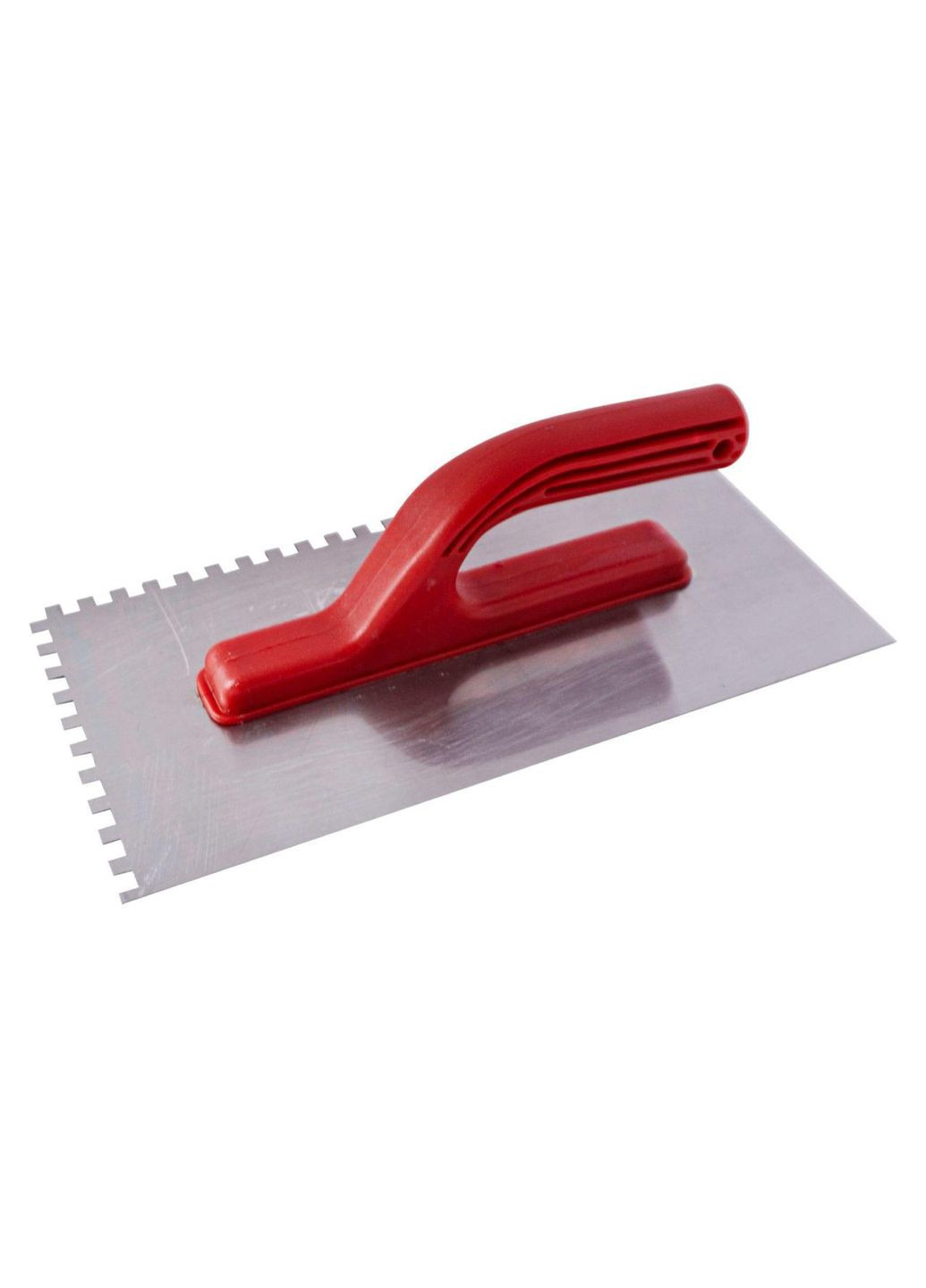 Гладилка 280 х 130 мм зуб 6 х 6 мм (KT-0005) червона Intertool (349819111)