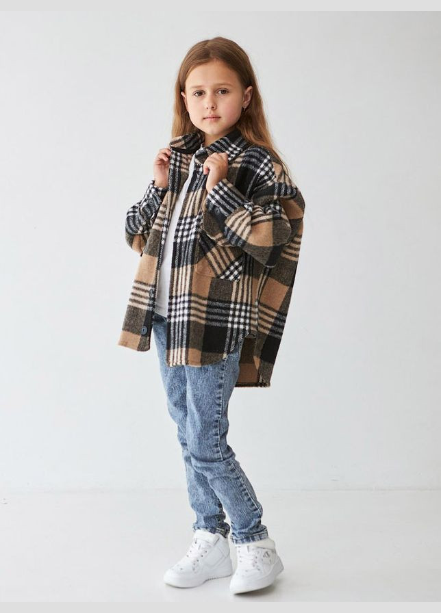 Утеплена сорочка дитяча Клітинка Tair Kids (300000344)