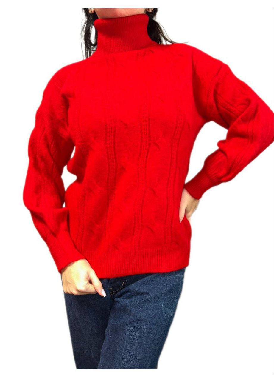 Червоний демісезонний светр Wool & Cashmere