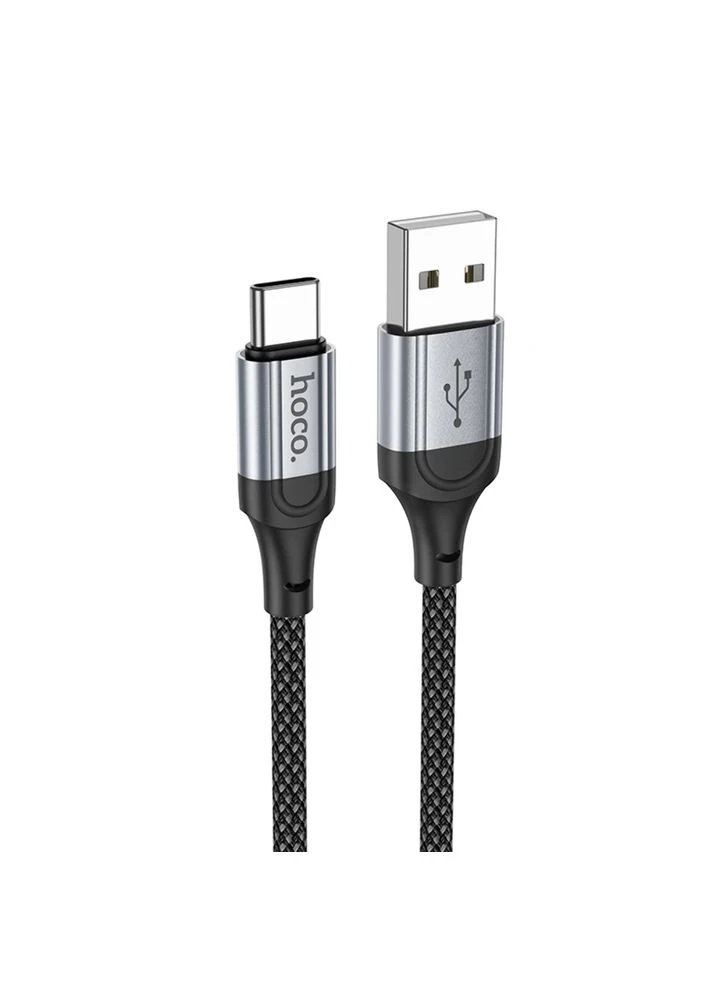 Кабель USB to Type-C 3A, 1m, нейлон, алюмінієві конектори, (6942007608770) Hoco X102 (402005680)
