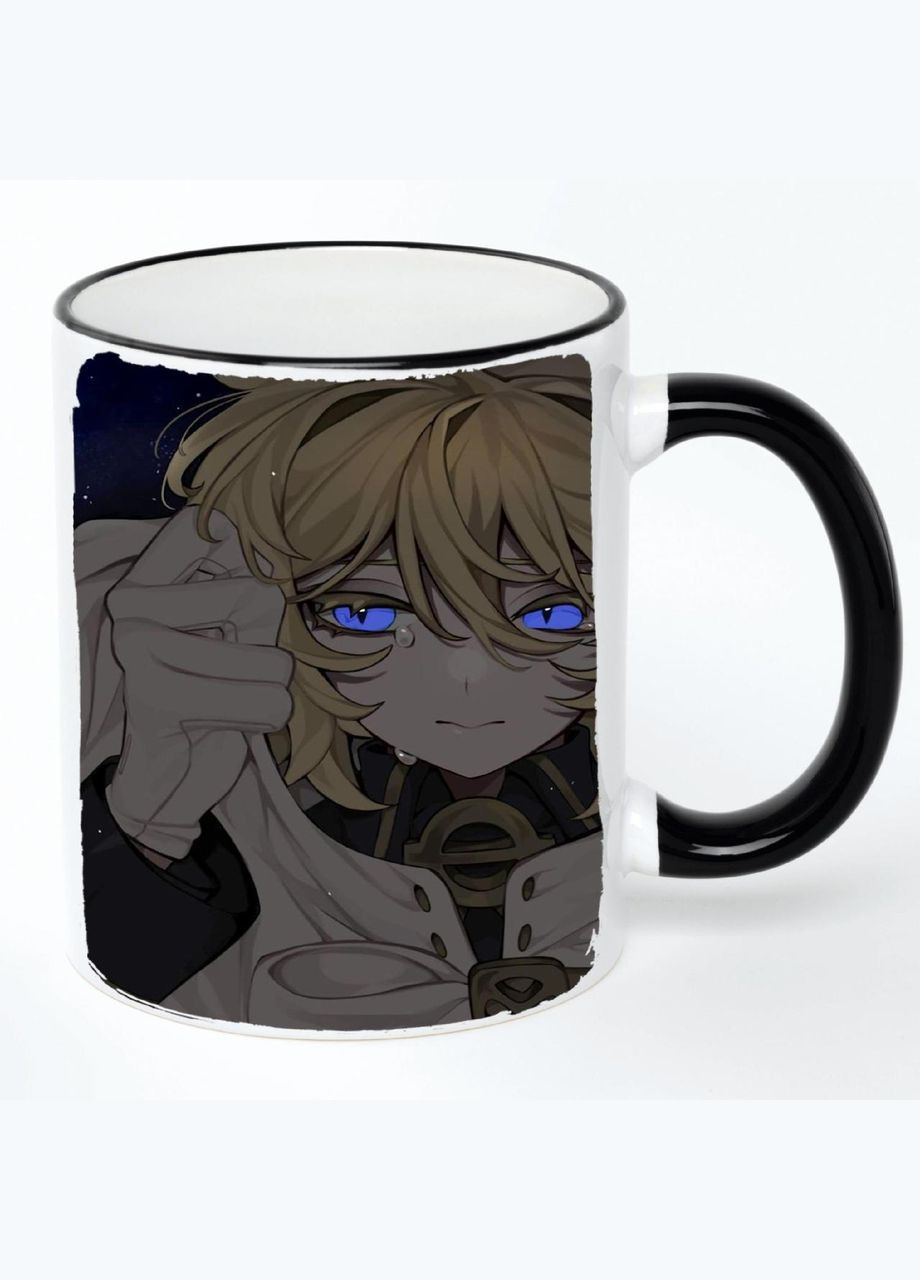 Чашка Останній серафим Аніме #008 (кухоль, кружка) Біла з чорною ручкою 330 мл No Brand (322713660)