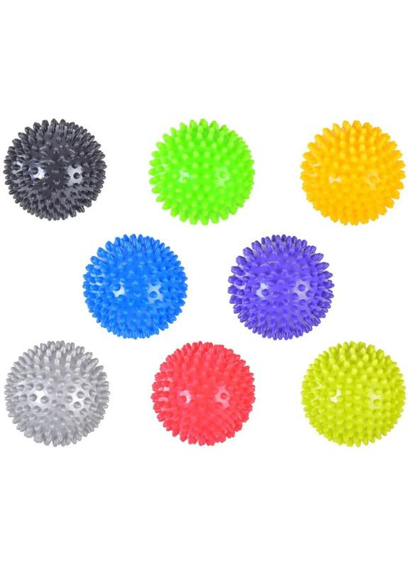 Массажный мячик с шипами пластиковый, 9 см (1 шт) MIC (293057082)
