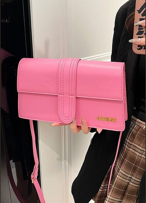 Жіноча сумка Jacquemus 1022 крос-боді рожева No Brand (303725049)