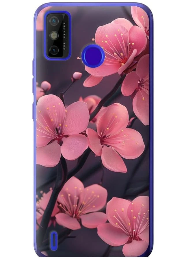 Силиконовый чехол 'Пурпурная сакура' для Endorphone Tecno Spark 6 Go KE5 (287270914)