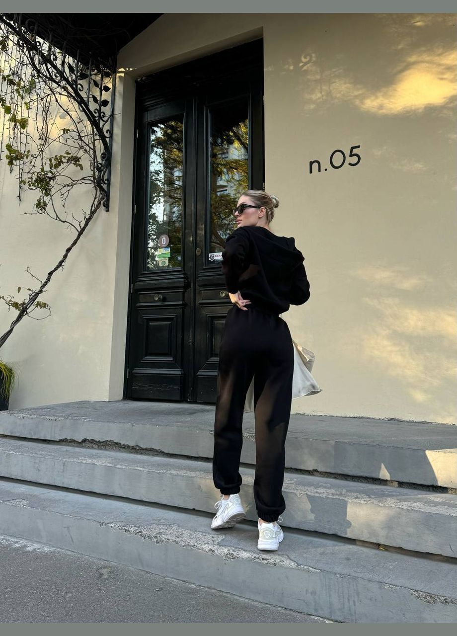 Комбинезон N.Family однотонный чёрный кэжуал