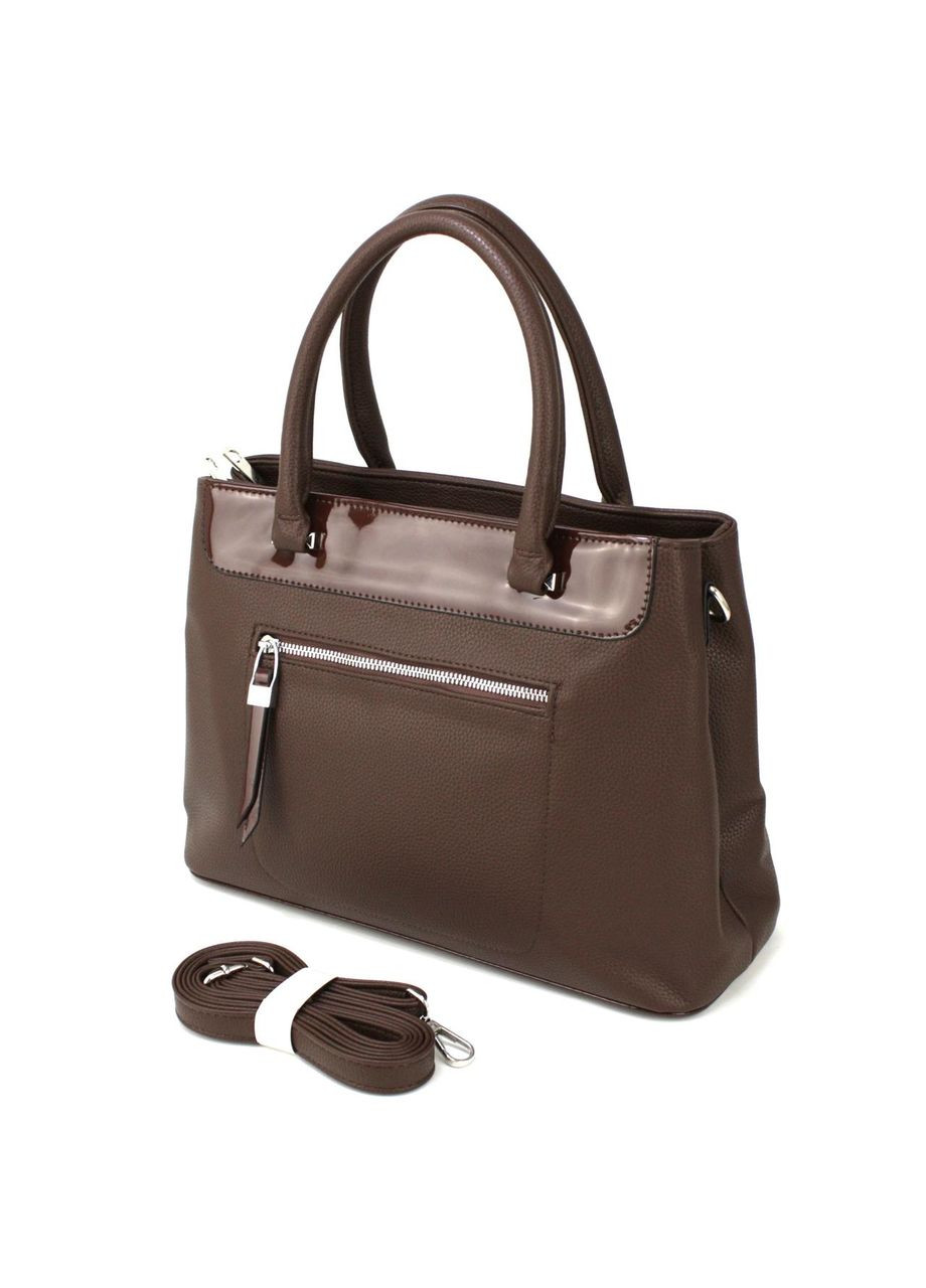 Каркасная женская сумка 0-51317734 коричневая Voila (360957143)