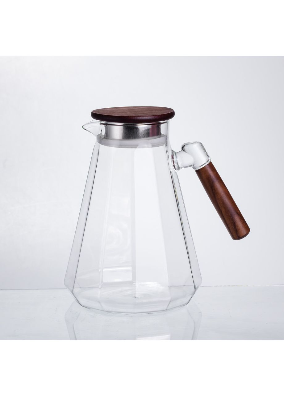 Кувшин для напитков 1.7 (л) с ручкой и бамбуковой крышкой 64486-72 (A-047002) Yiwu (369156878)
