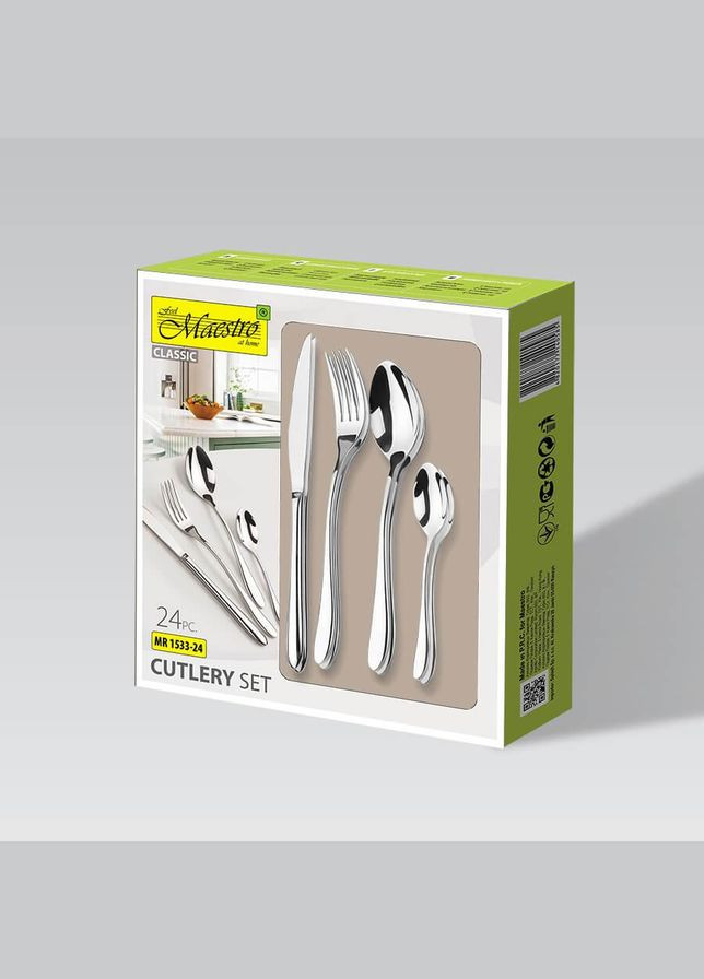 Набор столовых приборов для кухни 24 предмета (MR-1533-24) Maestro (334009807)