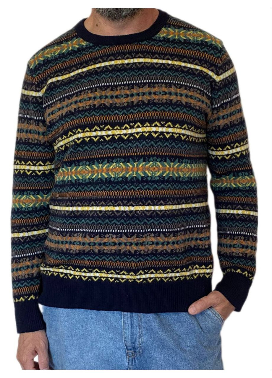 Комбінований зимовий зимовий светр Wool & Cashmere