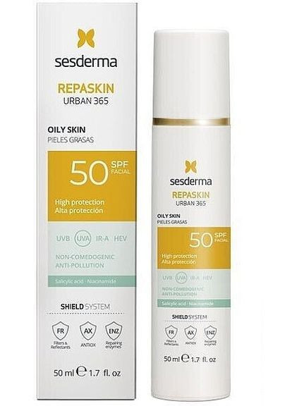 Сонцезахисний крем Repaskin Urban 365 Cream Oily Skin SPF 50 50ml (1370296-16472491) SeSDerma (368744619)