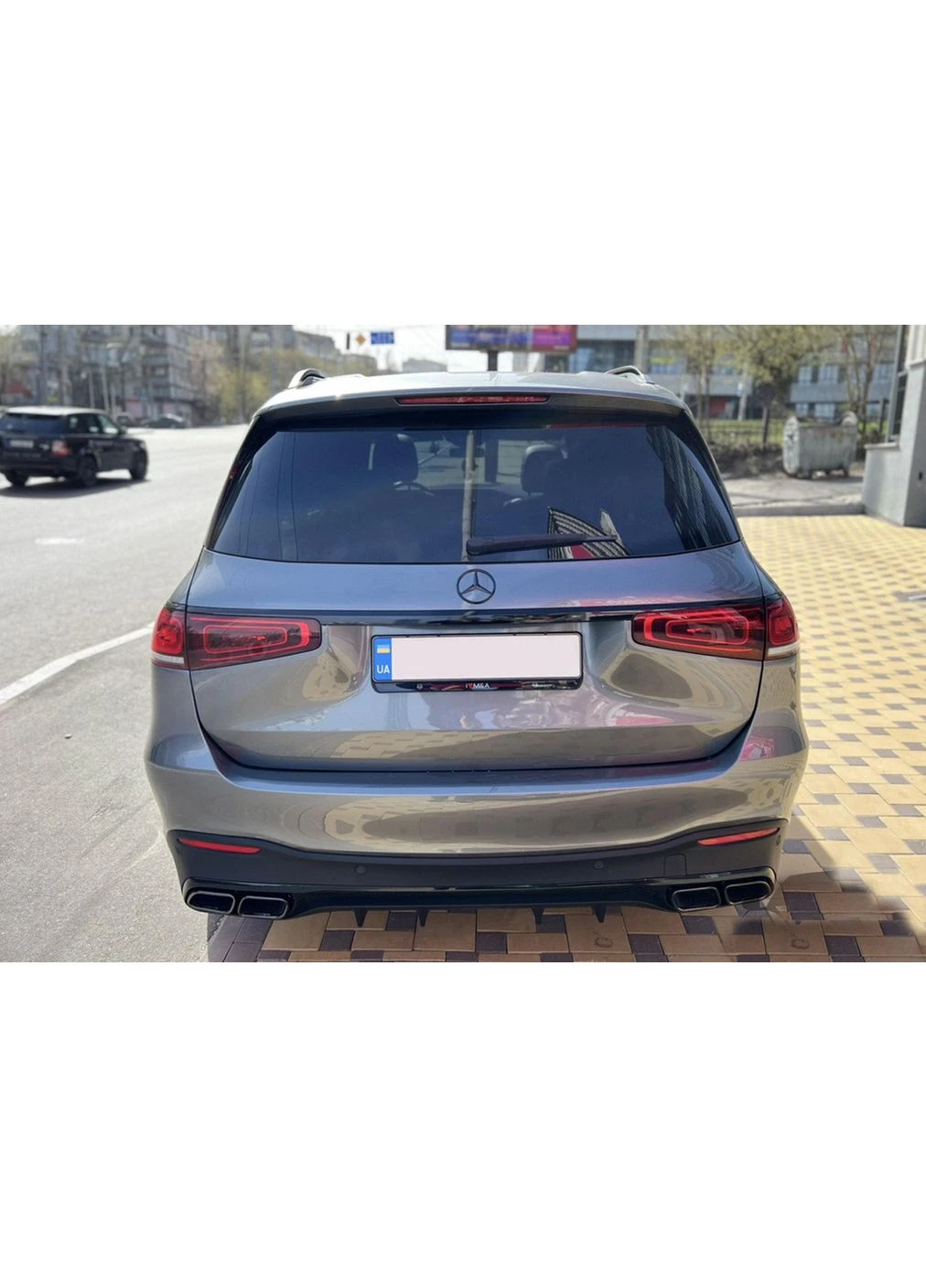 Задний диффузор с насадками BlackEdition (дизайн GLS63) для Mercedes GLS X167 2019- гг Mercedes-Benz (389782403)