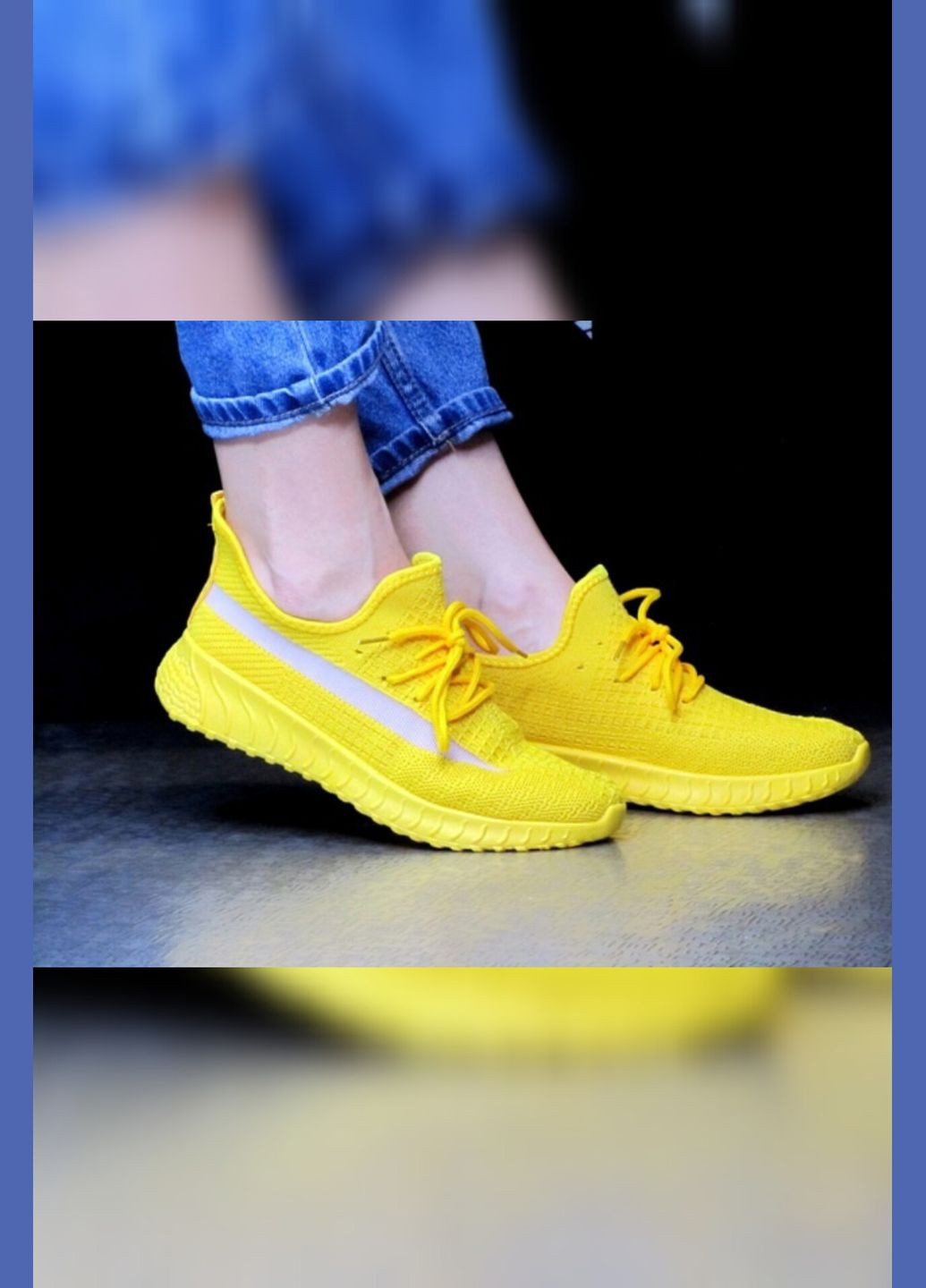 Жовті літні жіночі жовті літні текстильні спортивні текстильні жовтого кольору Viki кросівки
