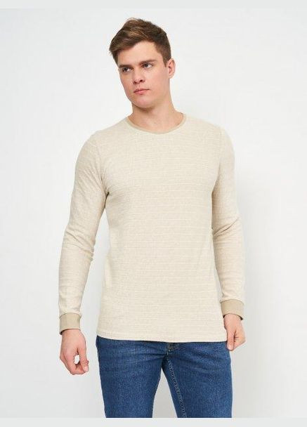 Лонгслів,світло-бежевий, Selected Homme світло-бежевий