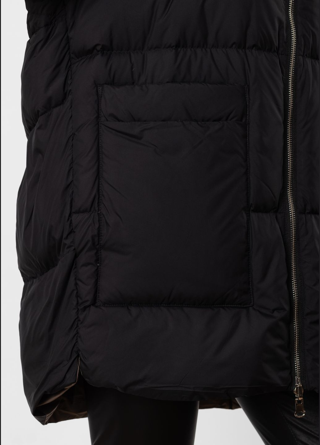 Черный зимний Пуховик BILLISSIMO