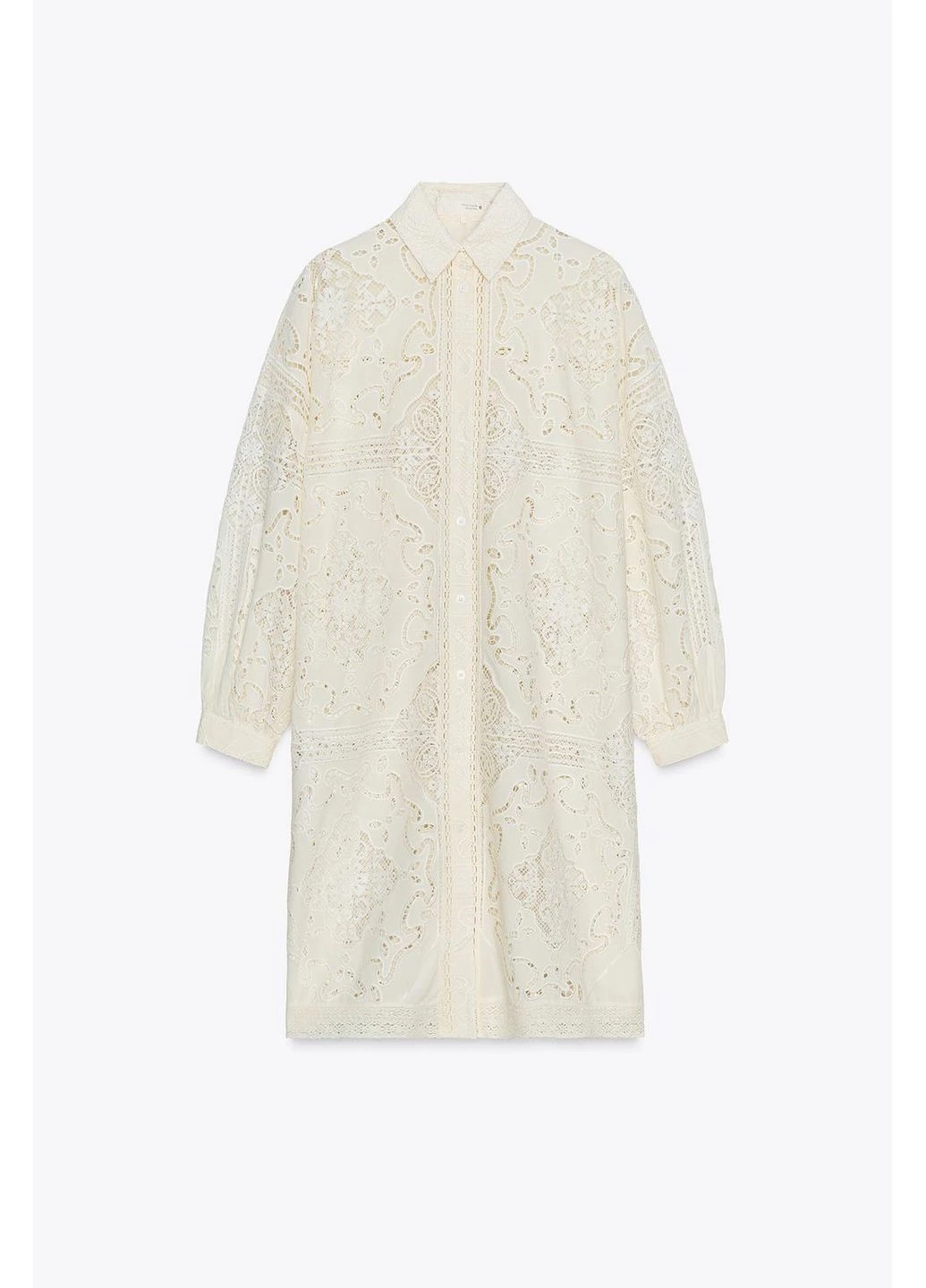 Бежева сукня сорочка з вишивкою 2731/041 Zara