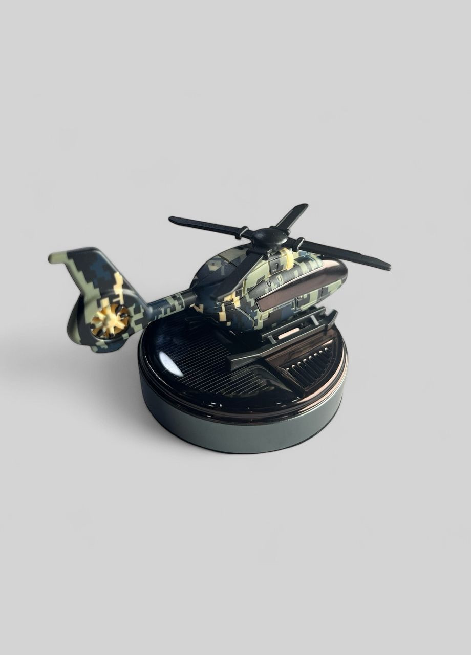 Ароматизатор для автомобиля KS-8 Вертолет на солнечной батарее. Pixel-gray VHG (360771946)