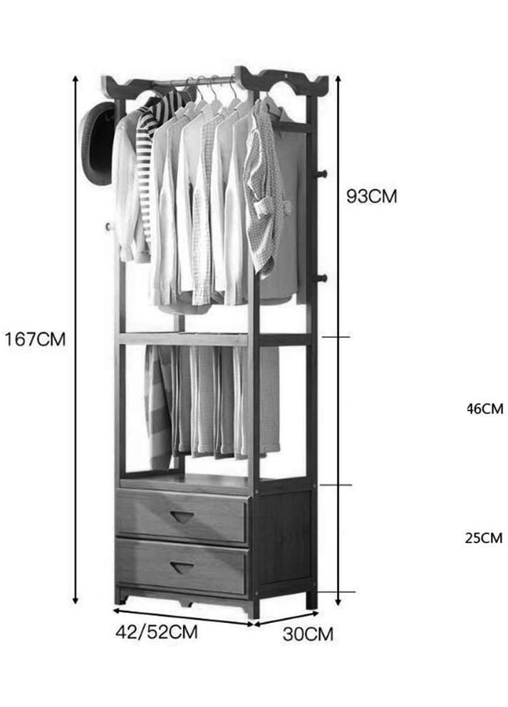 Стійка вішалка для одягу з дерева Провадія мускат (СВГ-005007) No Brand (328076807)