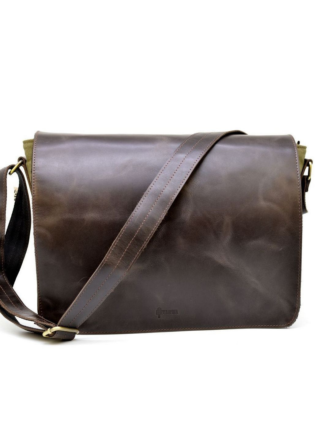 Чоловіча шкіряна сумка через плече 37х27х11 см TARWA (315872729)