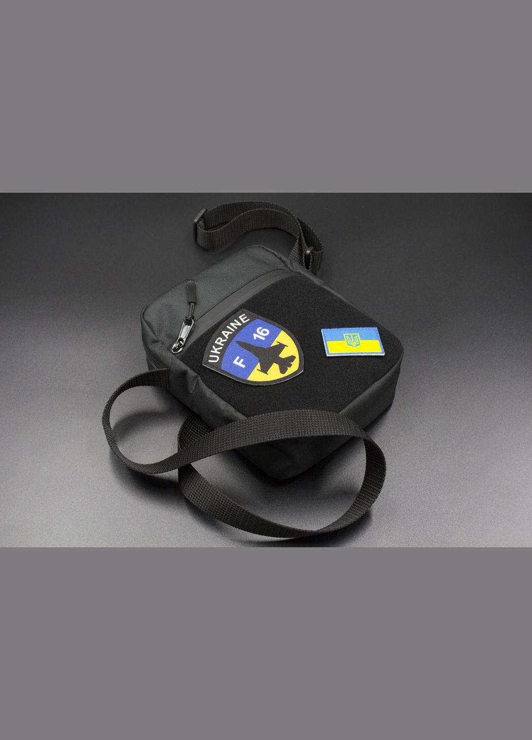 Сумка мессенджер через плечо с личучкой для патчей (+ шеврон 2шт) KLUNOK Сумка через плече (336190384)