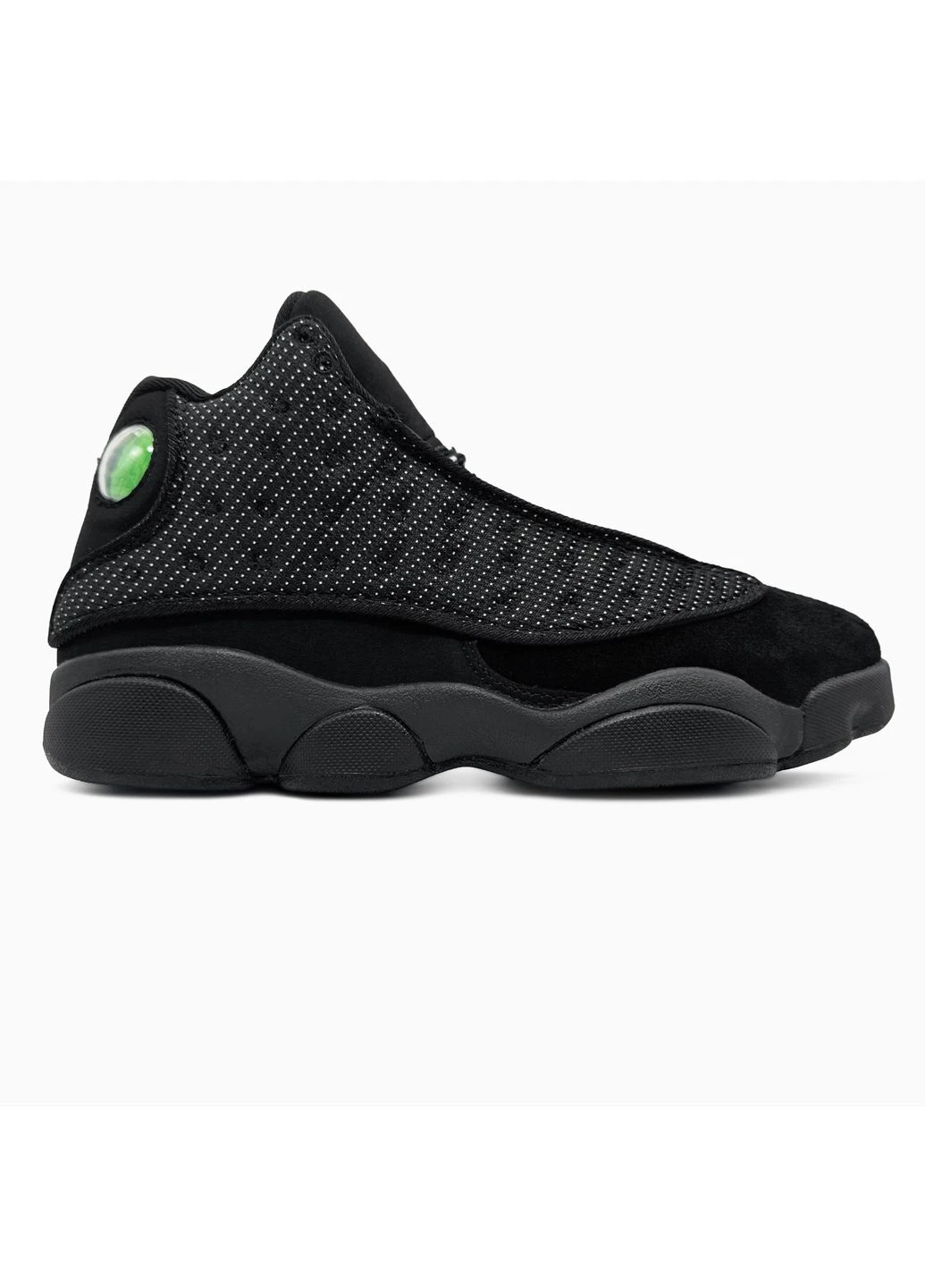 Чорні кросівки чоловічі nike air jordan 13 retro black cat найк аір джордан чорні демісезон No Brand