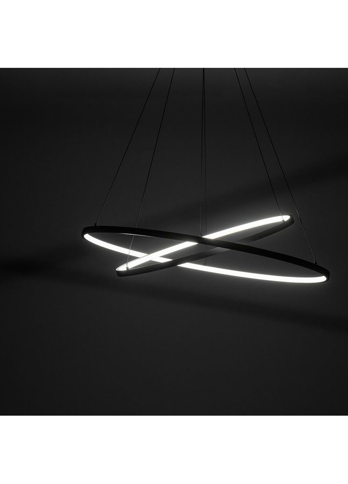 Люстра 10814 Circolo LED 2x35W 3000K 1200Lm IP20 Черная (10814) Nowodvorski (318524589)