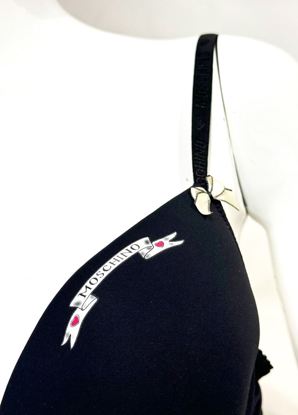 Чорний бюстгальтер Moschino