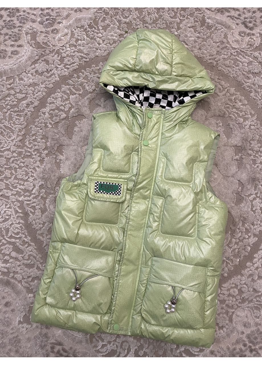 Демисезонный детский жилет безрукавка на девочку 140-160 No Brand (369735424)