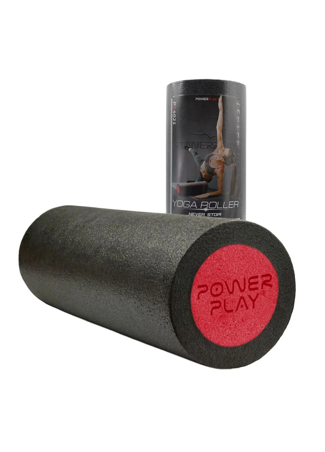 Массажный ролик PE 45х15 см Красный PowerPlay (393488284)