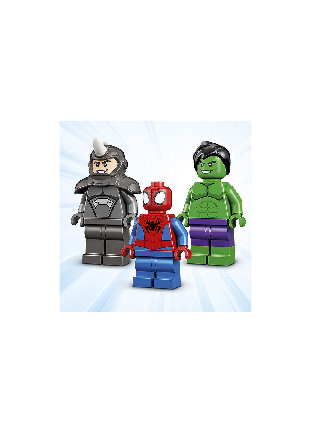 Super Heroes Marvel Битва Халка с Носорогом на грузовиках 110 деталей (10782) Lego (304055345)