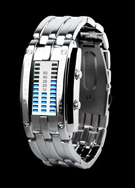 Часы 0953SI Silver Lady | Женские электронные LED часы с металлическим браслетом Skmei (358651071)