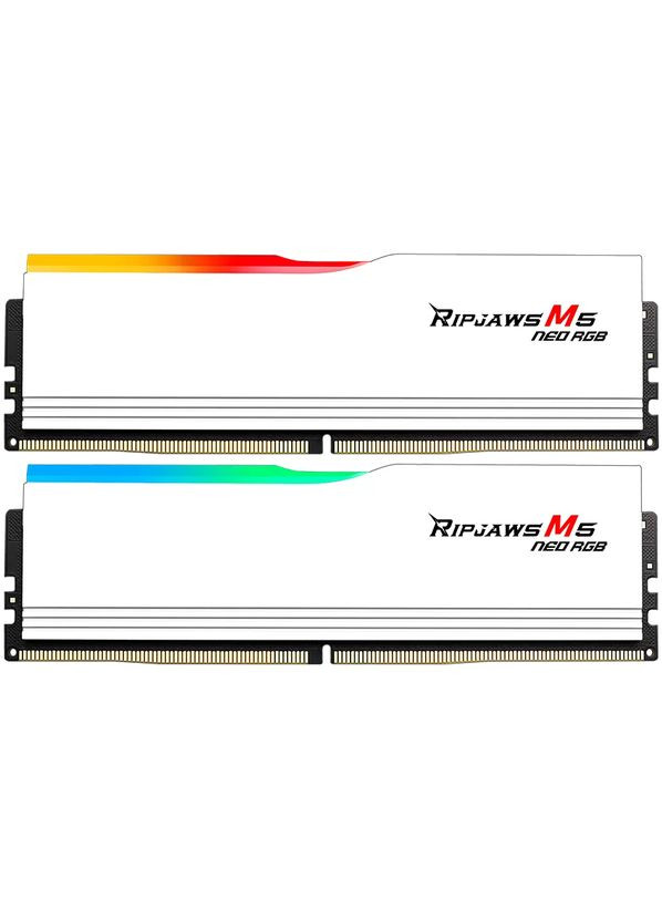 Модуль памяти DDR5 2x16GB/6000 Ripjaws M5 Neo RGB White (F5-6000J3636F16GX2-RM5NRW) G.SKILL (361031649)