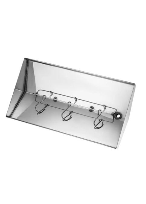 Коптильня гарячого копчення "S" нержавіюча сталь з термометром, 1.5мм No Brand (314832293)